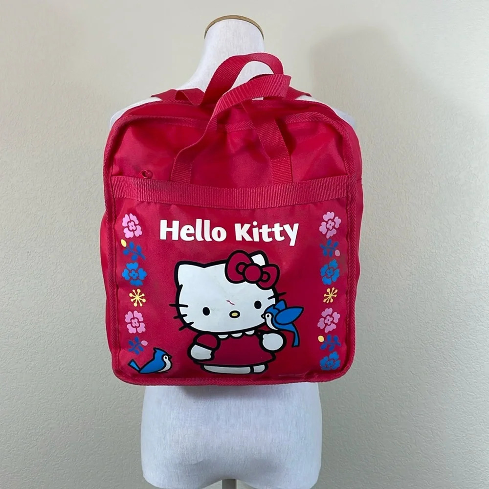 Hello Kitty pink 100% nylon backpack - Picture 1 of 7